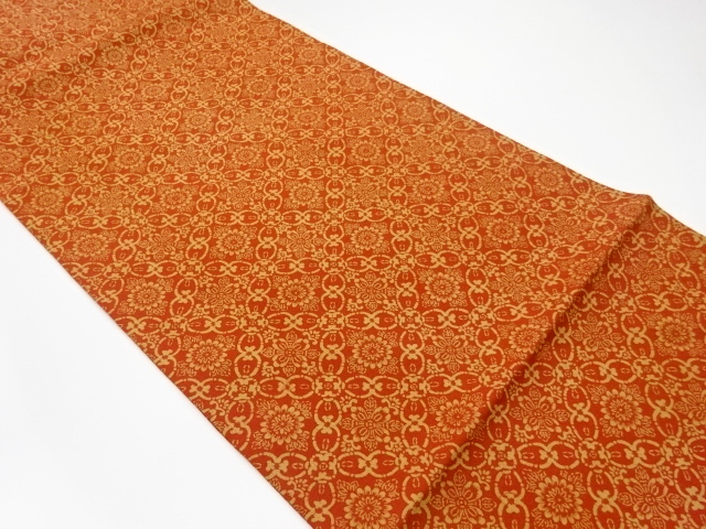 JAPANESE KIMONO / VINTAGE NAGOYA OBI / FLOWER CREST
